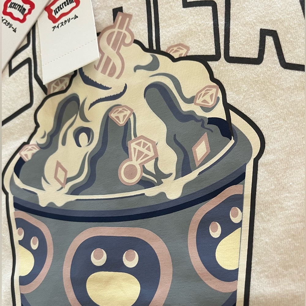 ICECREAM 🍦men’s toppings ss t shirt size M in a white / cream color NWT 🍭 - Picture 4 of 13